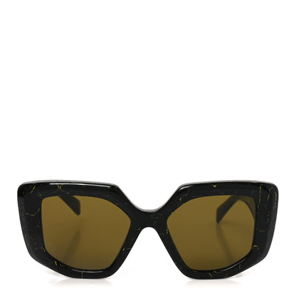 Prada Acetate Symbole Sunglasses SPR 14Z Black Marble 2 of 7