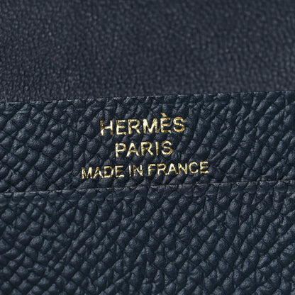 Hermes Epsom Mini Bearn Wallet Bleu Indigo 7 of 10
