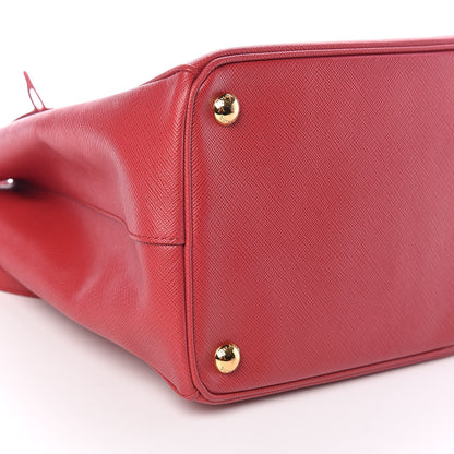 Prada Saffiano Medium Galleria Double Zip Tote Fuoco 9 of 10