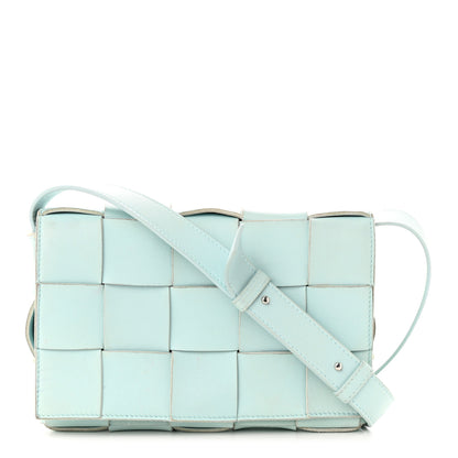 Bottega Veneta Nappa Maxi Intreccio Cassette Bag Teal Washed 1 of 13