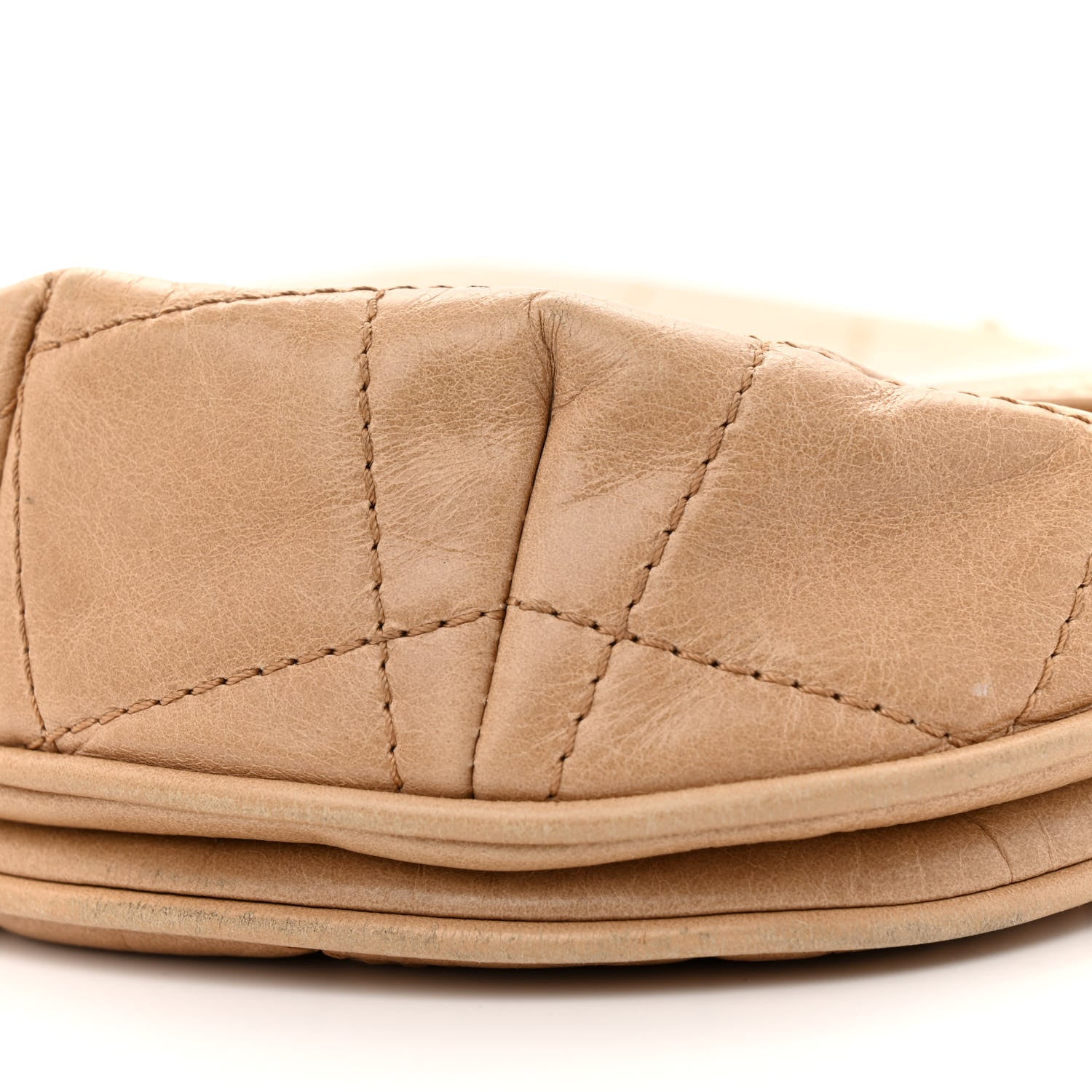 Chanel Glazed Calfskin Quilted Medium Bubble CC Flap Beige 10 of 15
