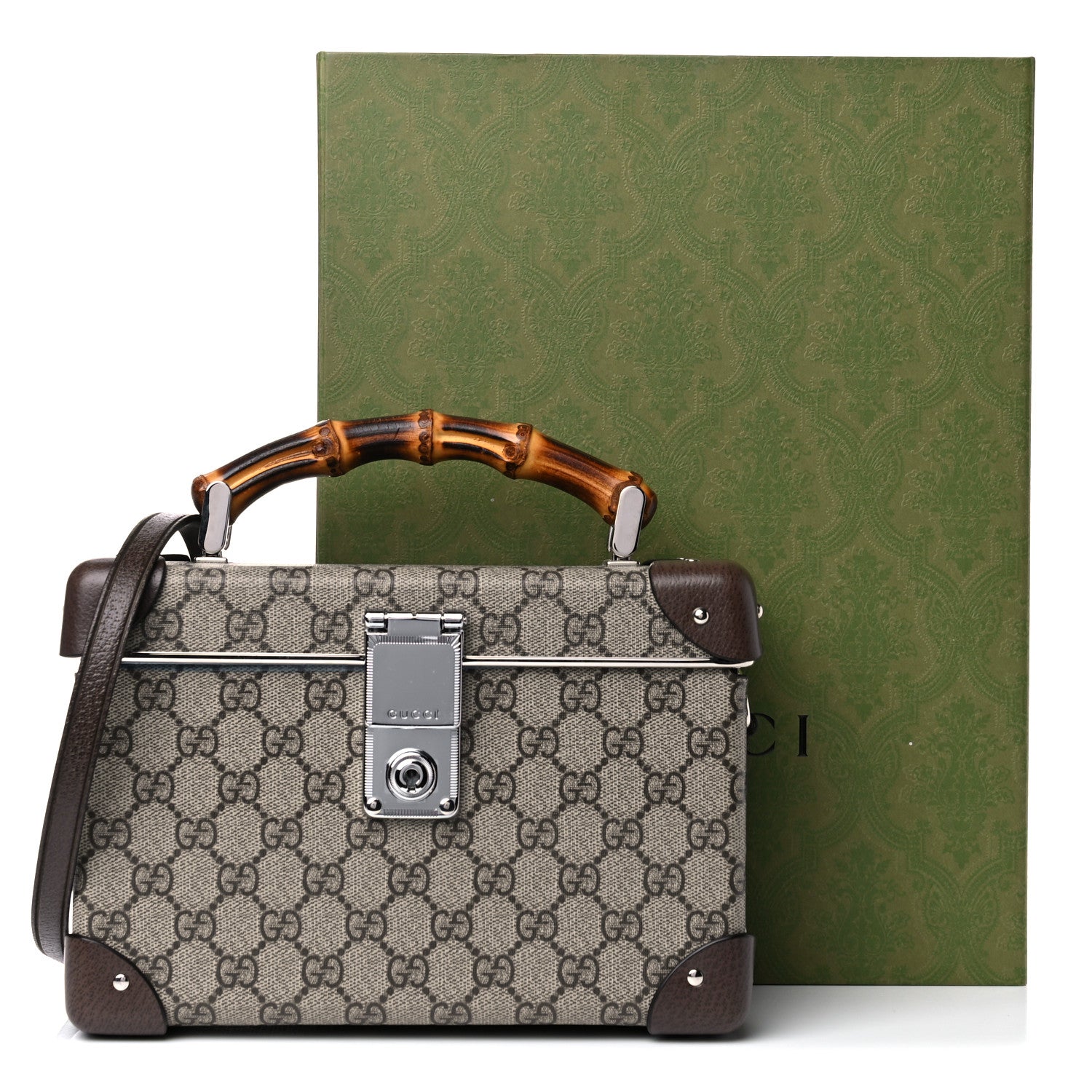 Gucci GG Supreme Monogram Globe-Trotter Beauty Case Brown 14 of 14