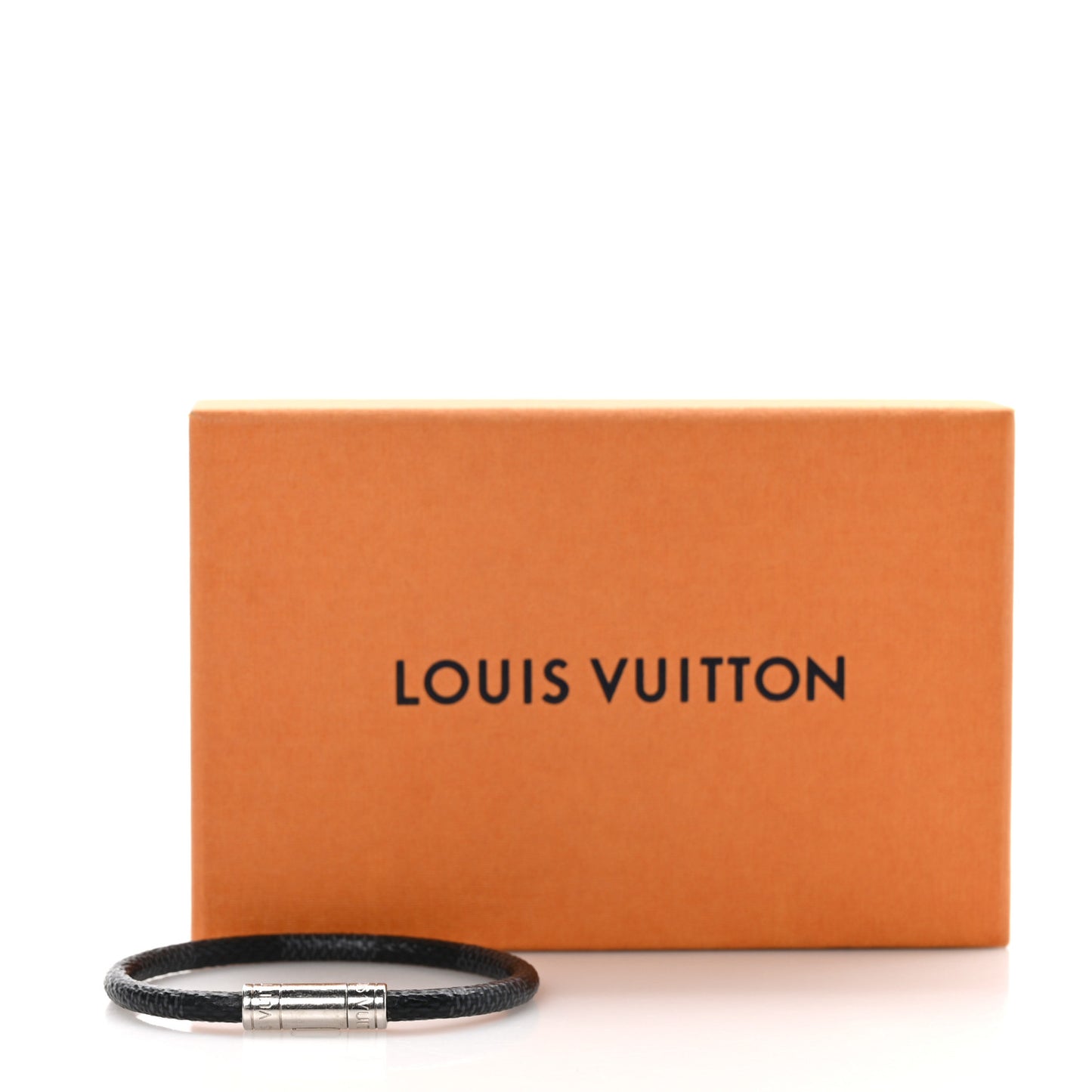 LOUIS VUITTON Damier Graphite Keep It Bracelet 19