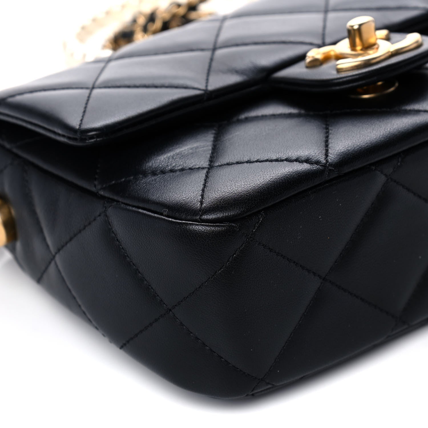 Chanel Lambskin Quilted Mini My Perfect Flap Black 9 of 10