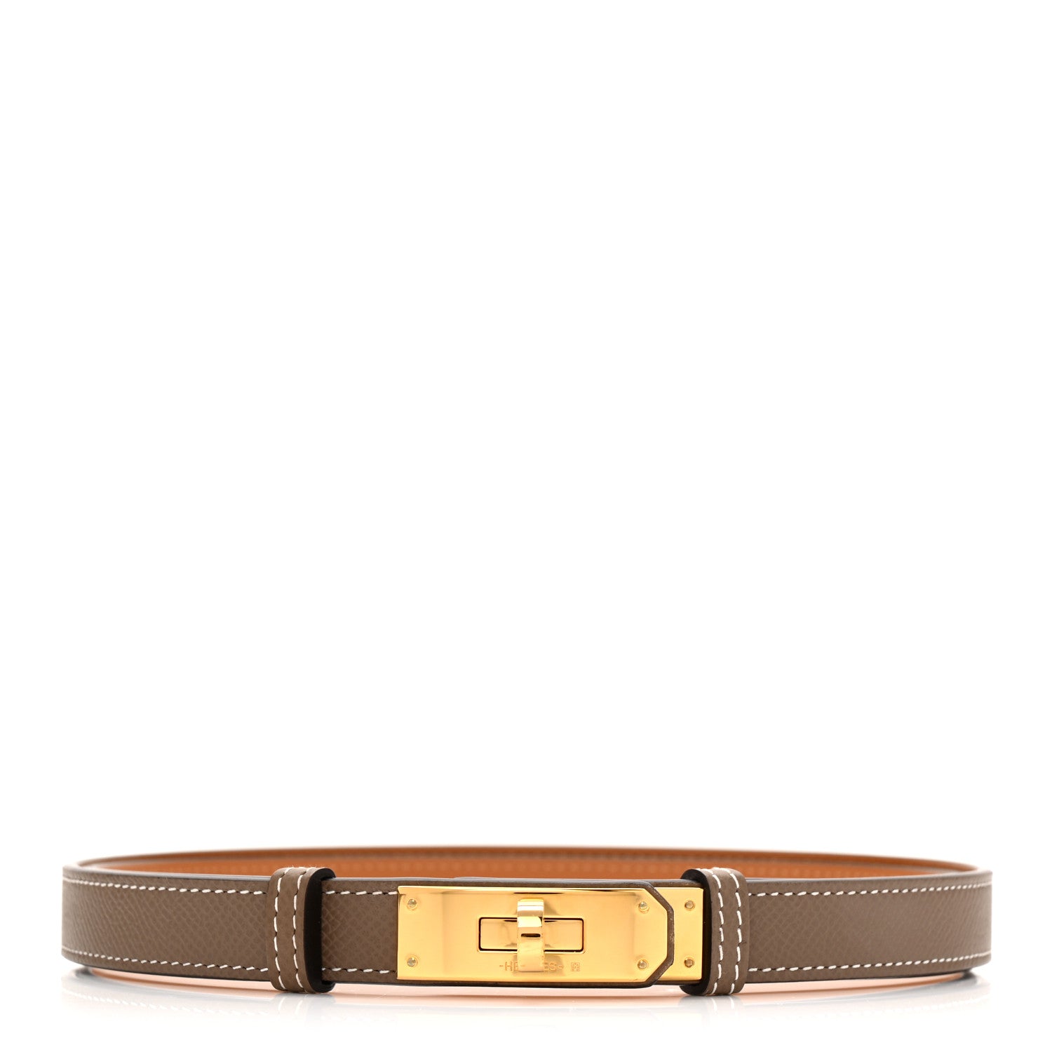 Hermes Epsom Kelly Belt Etoupe 1 of 4