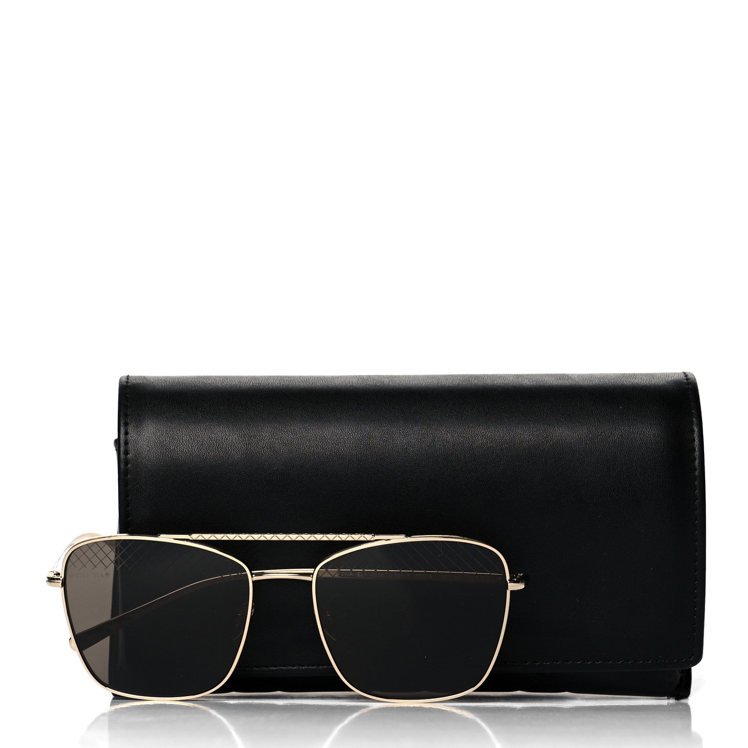 Chanel Metal Pilot Sunglasses 4256 Gold 7 of 7