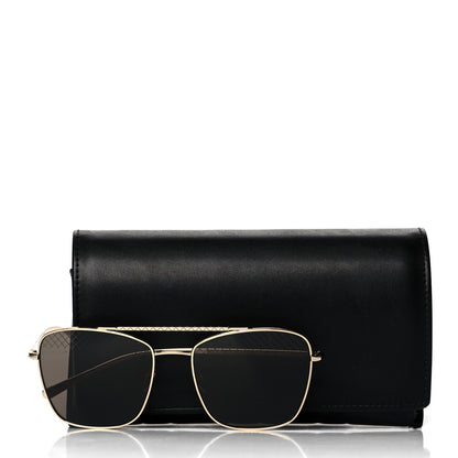 Chanel Metal Pilot Sunglasses 4256 Gold 7 of 7