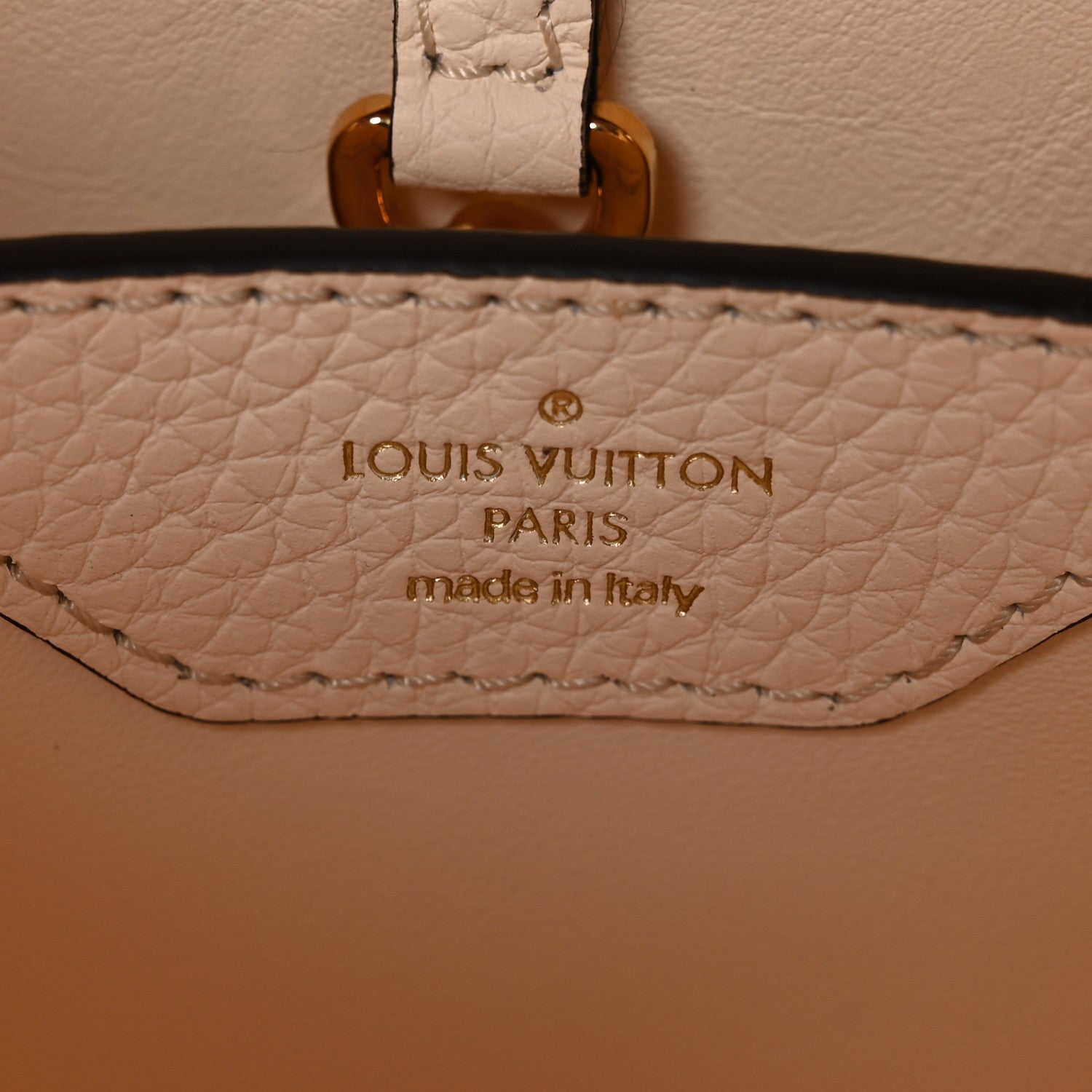 Louis Vuitton Taurillon Capucines BB Vanilla Light Beige Sienna Brown Tonic Orange 5 of 10