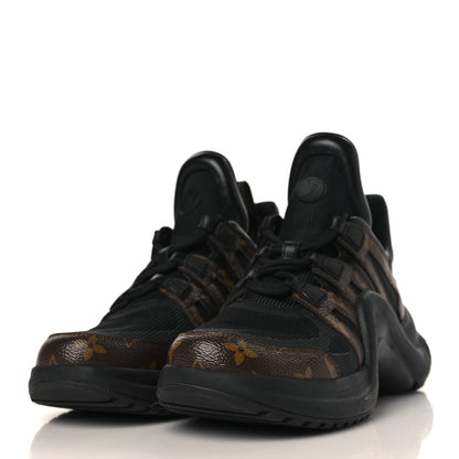 Louis Vuitton Calfskin Patent Monogram LV Archlight Sneakers 40 Black 3 of 8