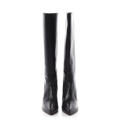 Christian Dior Nappa Dioretre Knee High Boots 39 Black 2 of 11