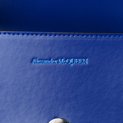 Alexander McQueen Calfskin Mini Jeweled Knuckle Satchel Royal Blue 6 of 10