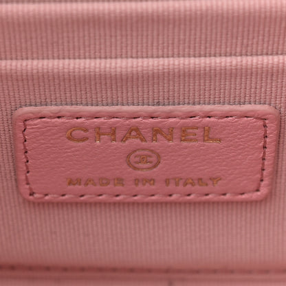 Chanel Lambskin Quilted Mini Trendy CC Clutch With Chain Pink 6 of 11