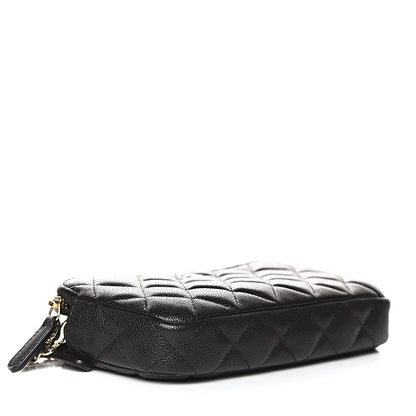 Chanel Caviar Quilted Small Clutch With Chain Black 4 of 14
