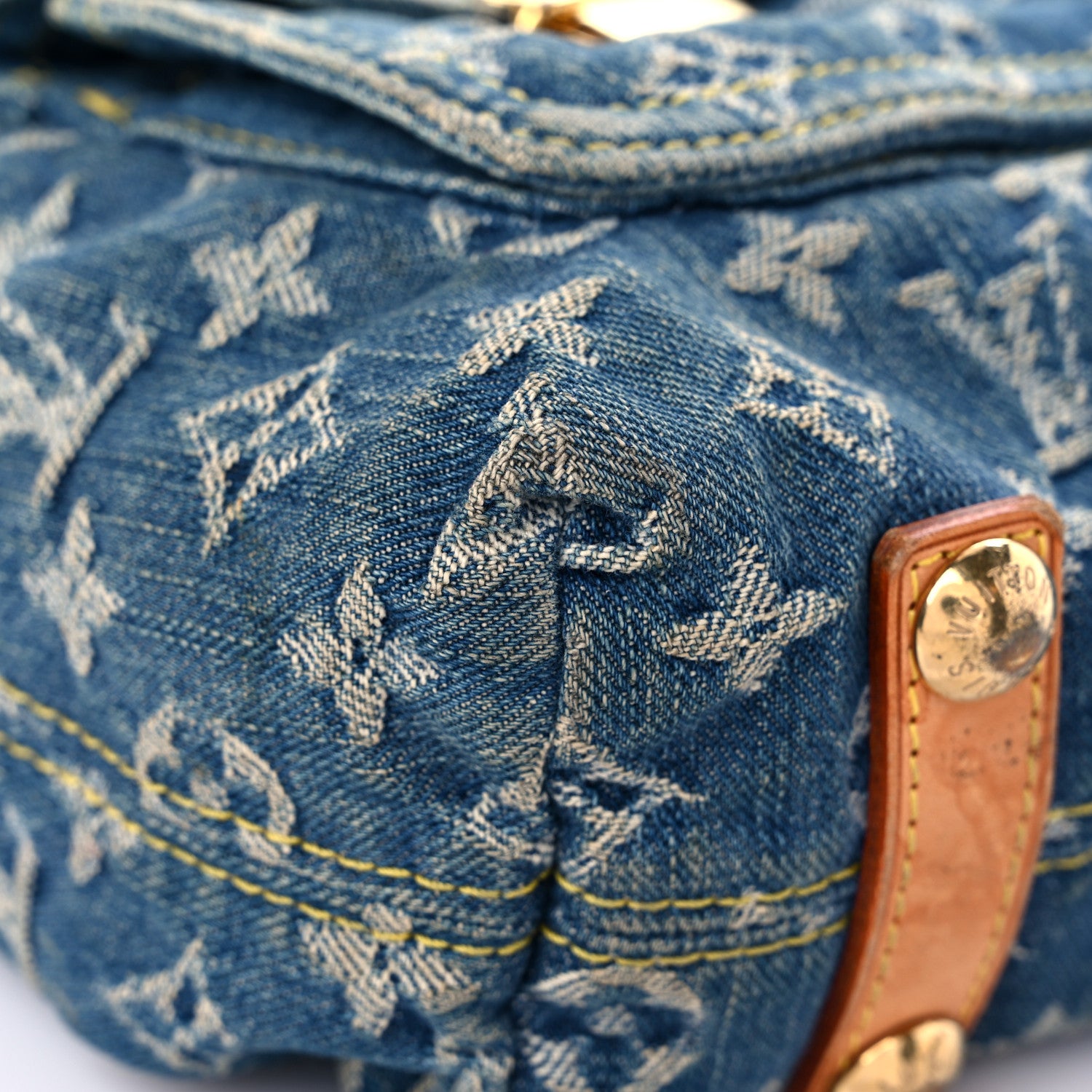 Louis Vuitton Denim Baggy GM Blue 7 of 23