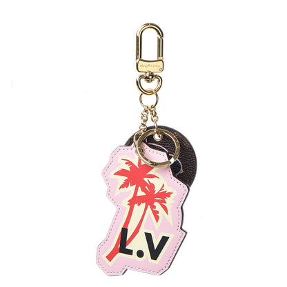 Louis Vuitton Calfskin Monogram World Tour Bag Charm Key Holder 1 of 7