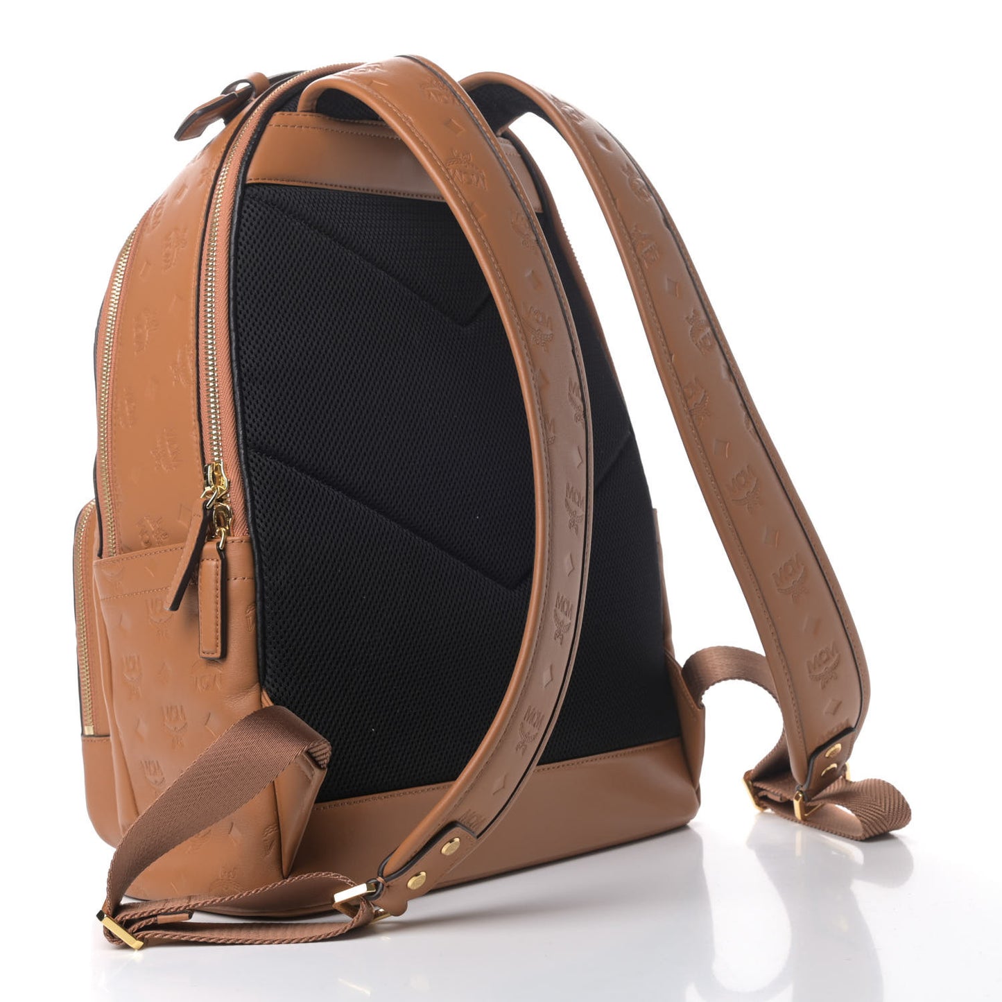 Calfskin Ottomar Monogram Medium Backpack Cognac