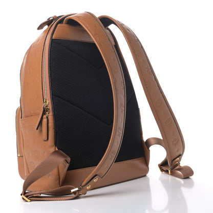 MCM Calfskin Ottomar Monogram Medium Backpack Cognac 2 of 6