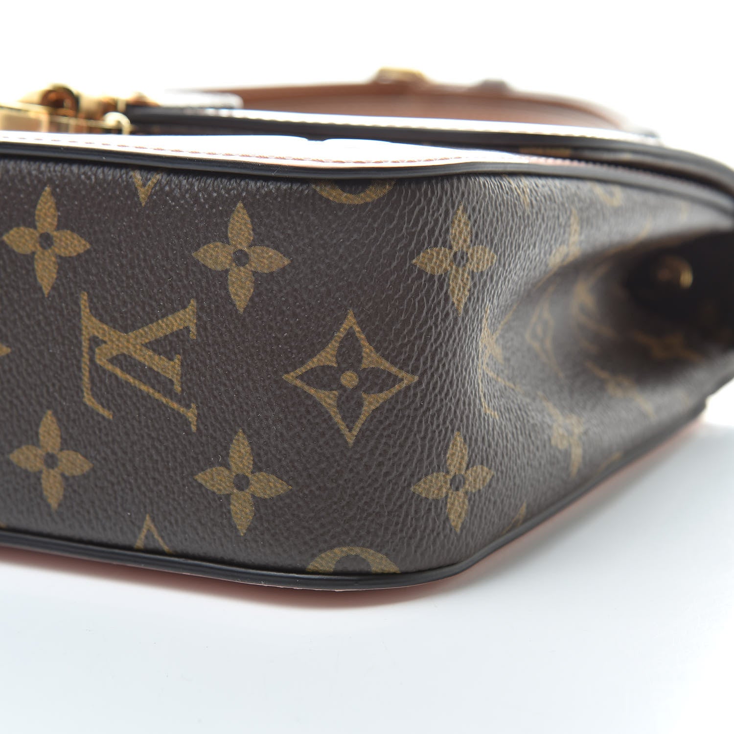 Louis Vuitton Patent Calfskin Monogram Cherrywood BB Rose Ballerine 10 of 12