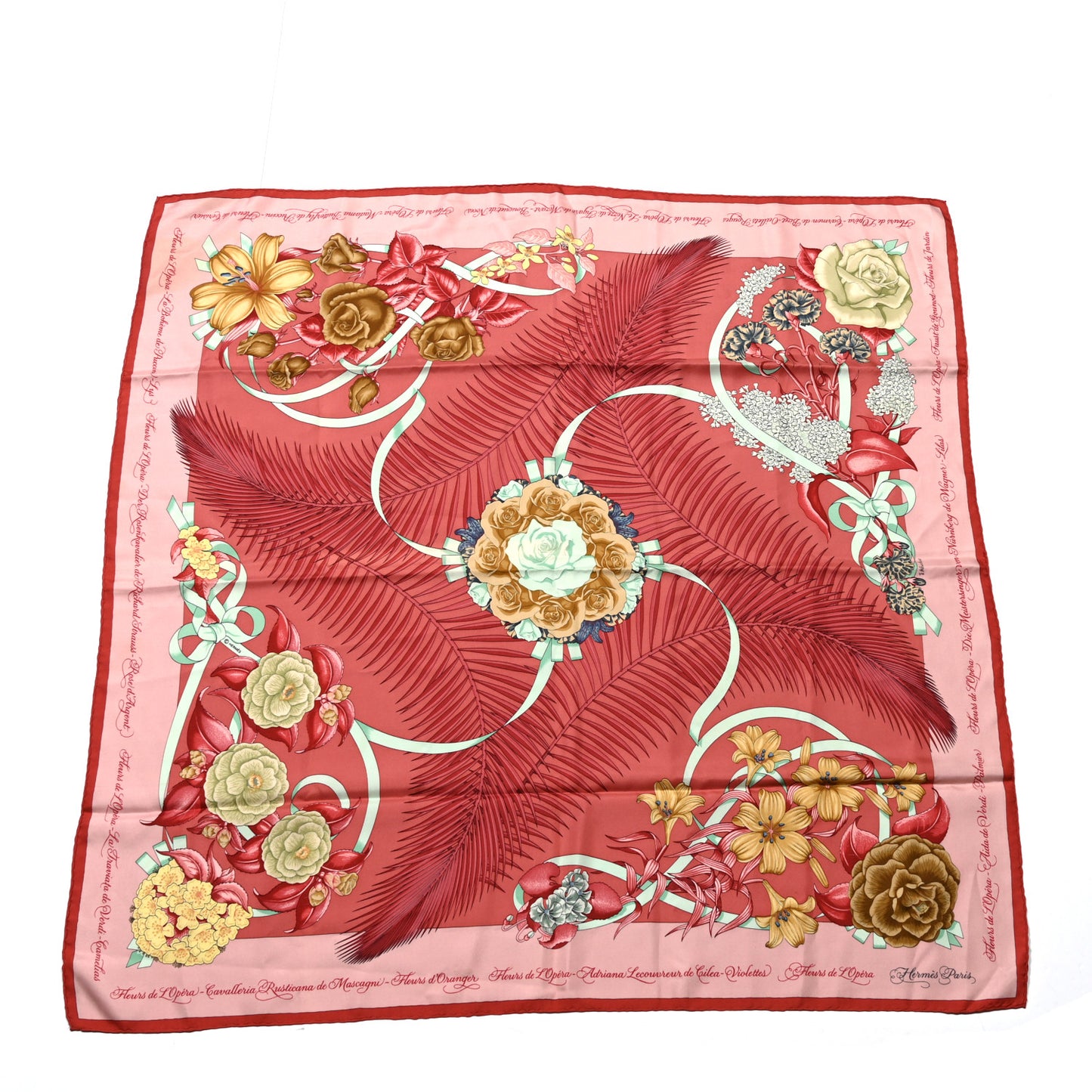 Silk Fleurs De L'Opera Scarf 90