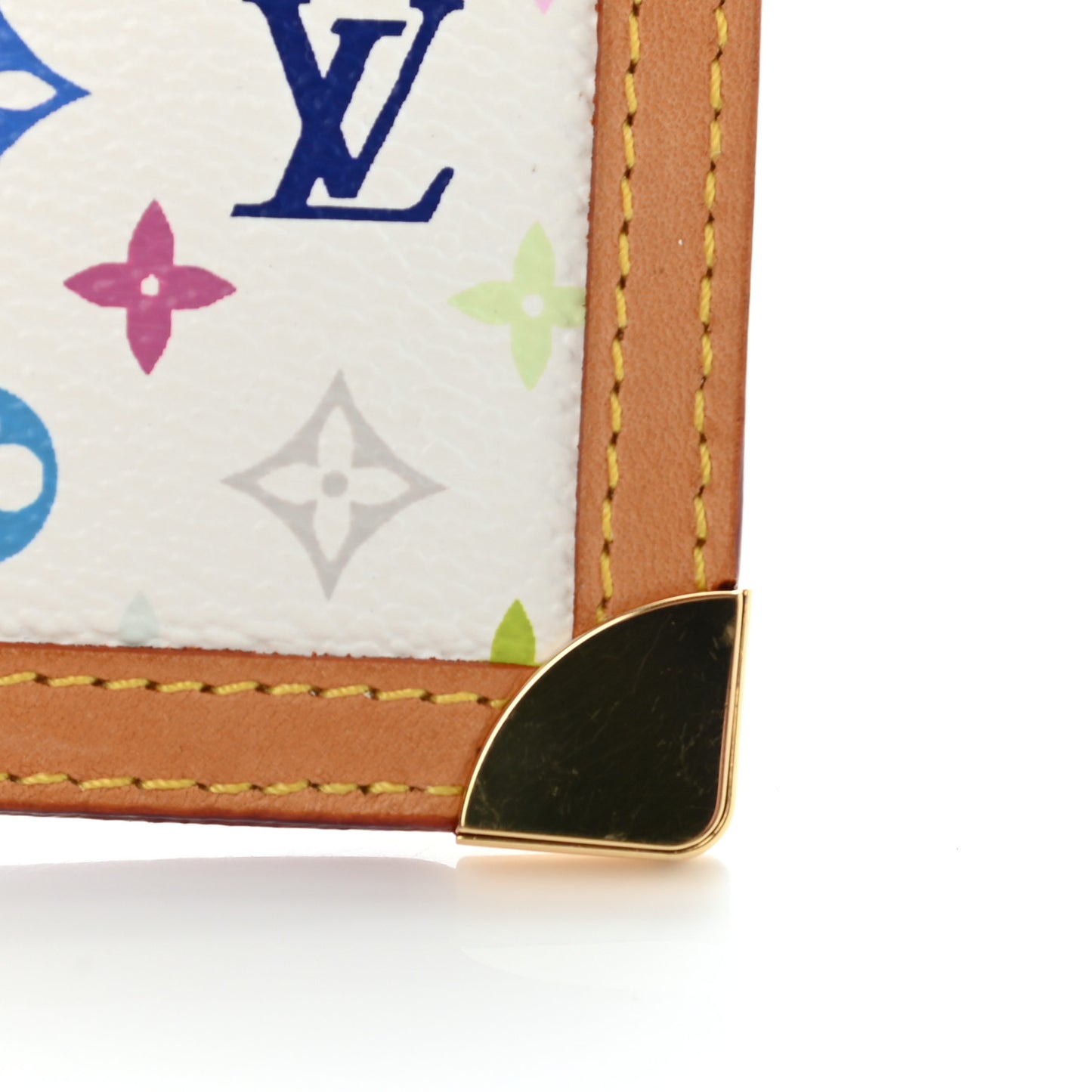 Monogram Multicolor Key Pouch White