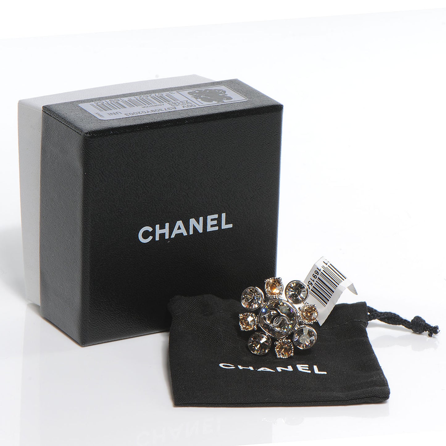 Crystal CC Ring Silver 6