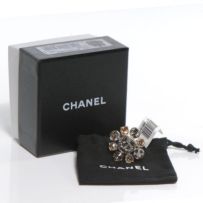 Chanel Crystal CC Ring Silver 6 6 of 6