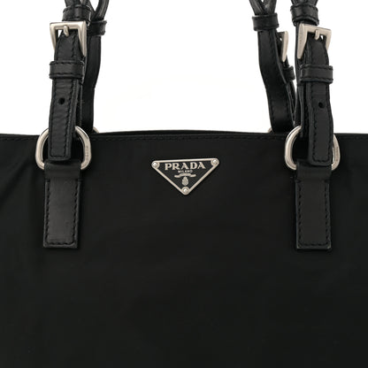 Prada Tessuto Nylon Saffiano Tote Black 7 of 10