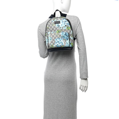 Gucci GG Supreme Monogram Blooms Small Day Backpack Blue 2 of 10
