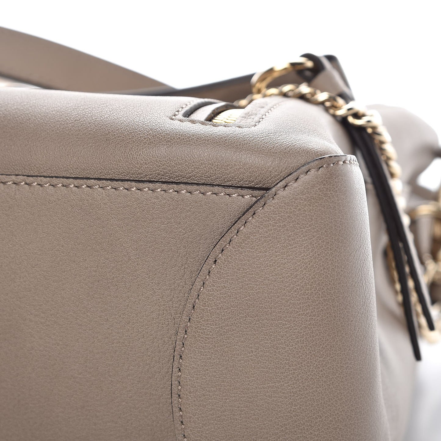 Calfskin Medium Faye Day Shoulder Bag Motty Grey