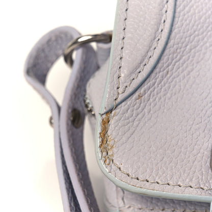 Alexander McQueen Pebbled Calfskin Mini Skull Padlock Zip Around Tote Lavender 11 of 11