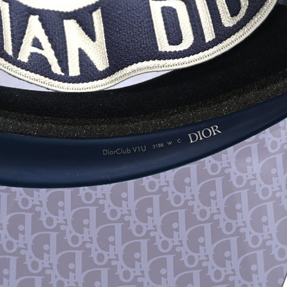 Christian Dior Oblique DiorClub V1U Sun Visor Blue 6 of 7