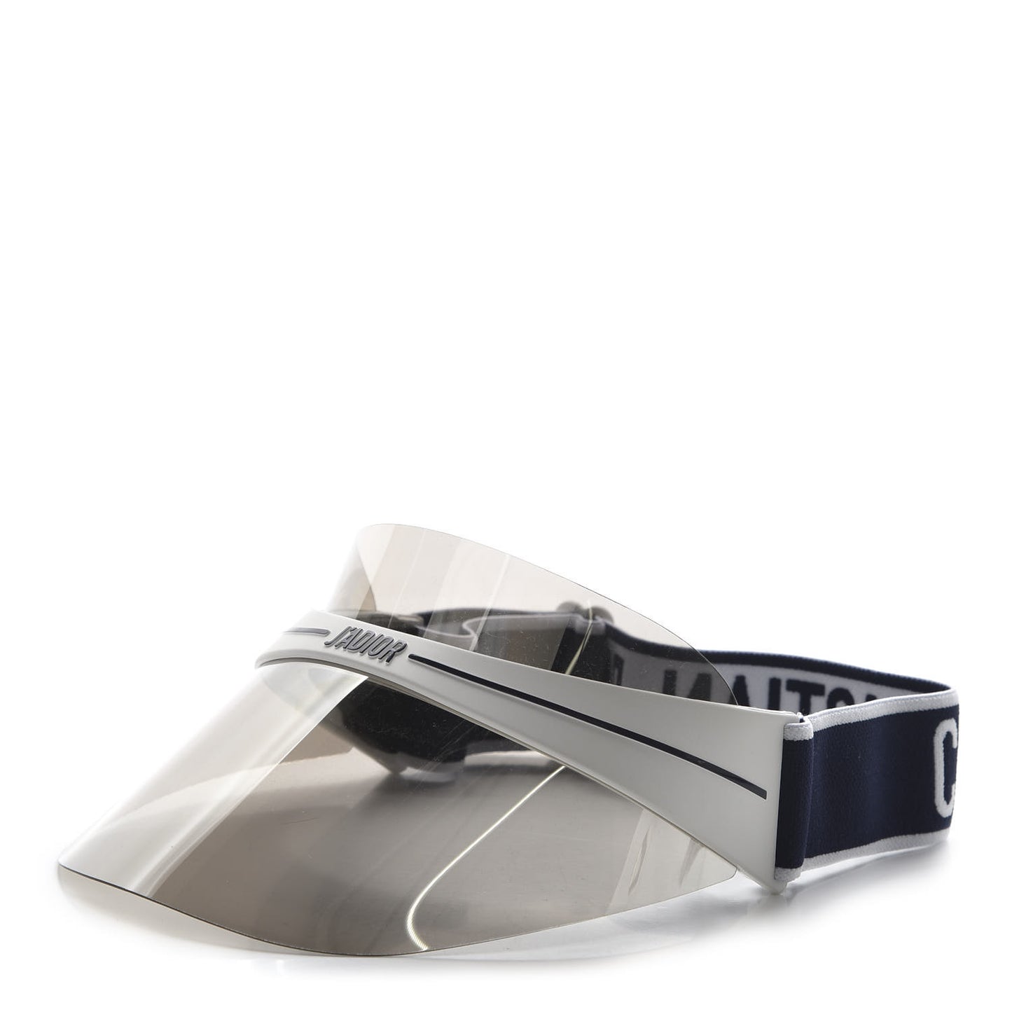 Mirrored DiorClub1 Sun Visor Silver