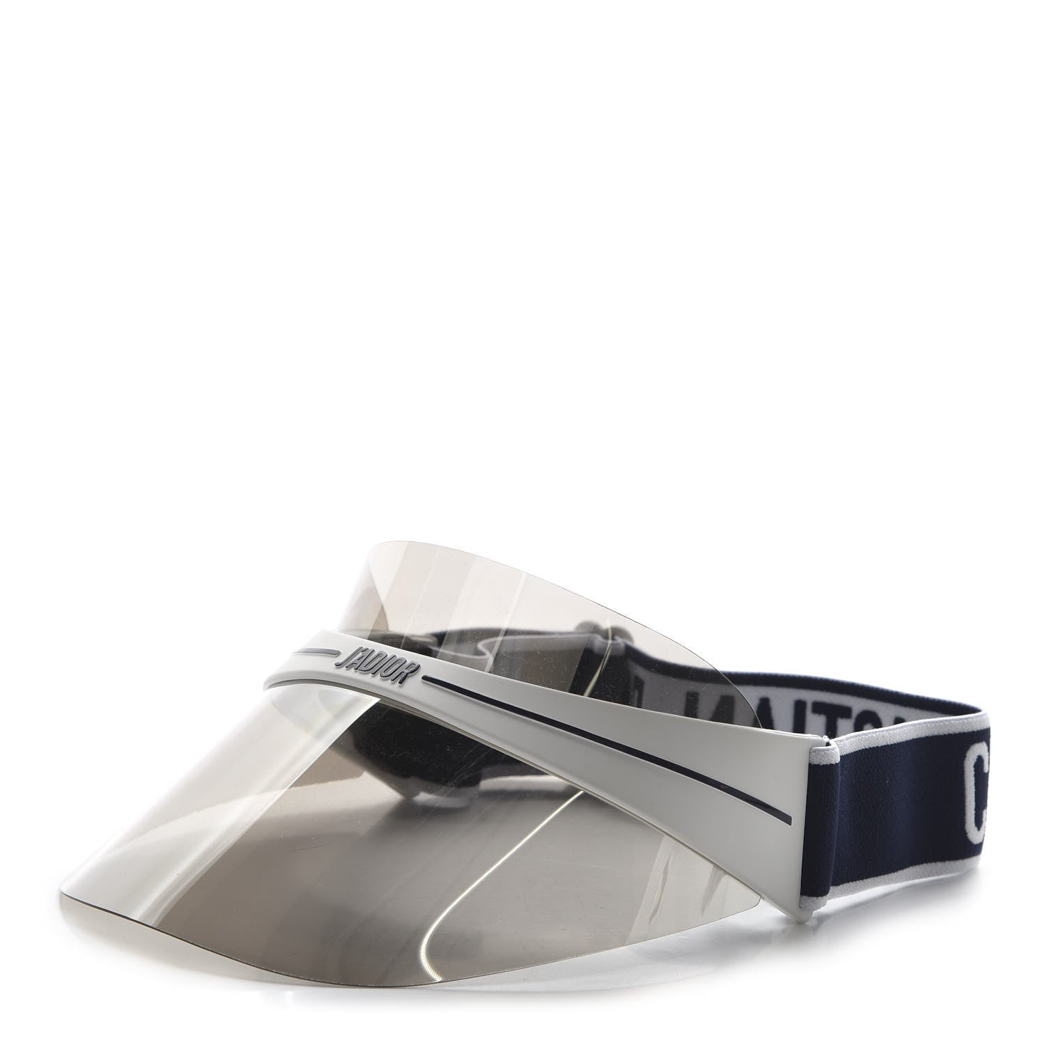 Christian Dior Mirrored DiorClub1 Sun Visor Silver 1 of 9