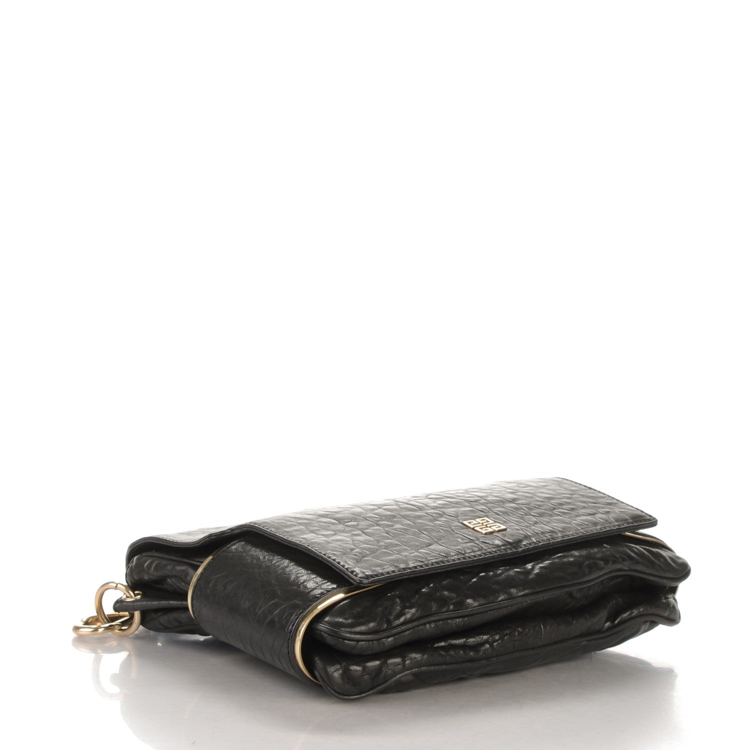 Givenchy Pebbled Lambskin Melancholia Shoulder Bag Black 4 of 7