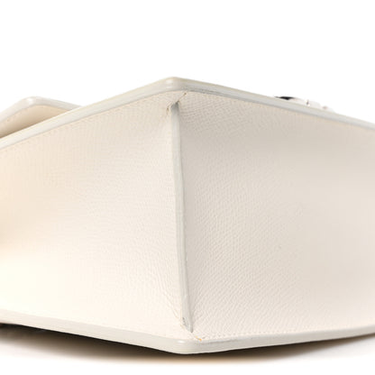 Christian Dior Grained Calfskin 30 Montaigne Chain Flap Bag White 8 of 9