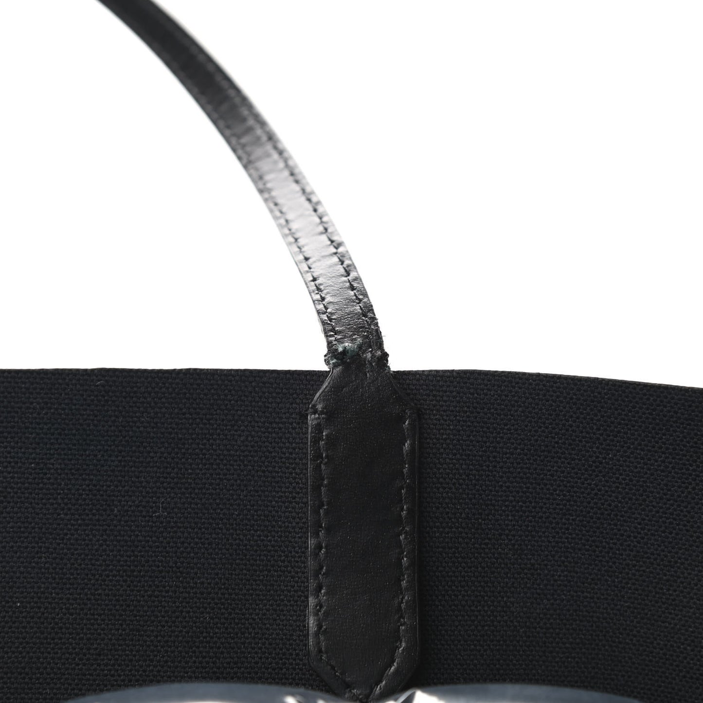 Textured Coated Canvas Rottweiler Pint Large Antigona Tote Black
