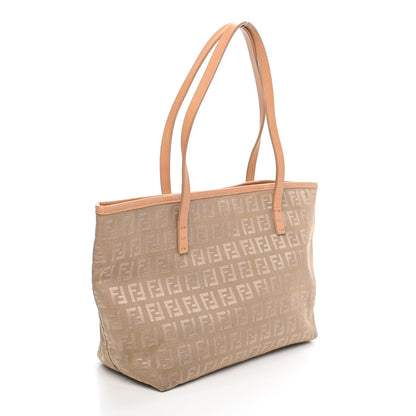 Fendi Zucchino Small Roll Tote Beige 3 of 9
