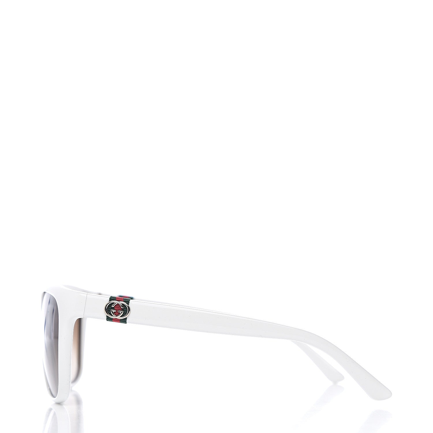 Gucci Round Frame Web Sunglasses GG3645S White 3 of 8