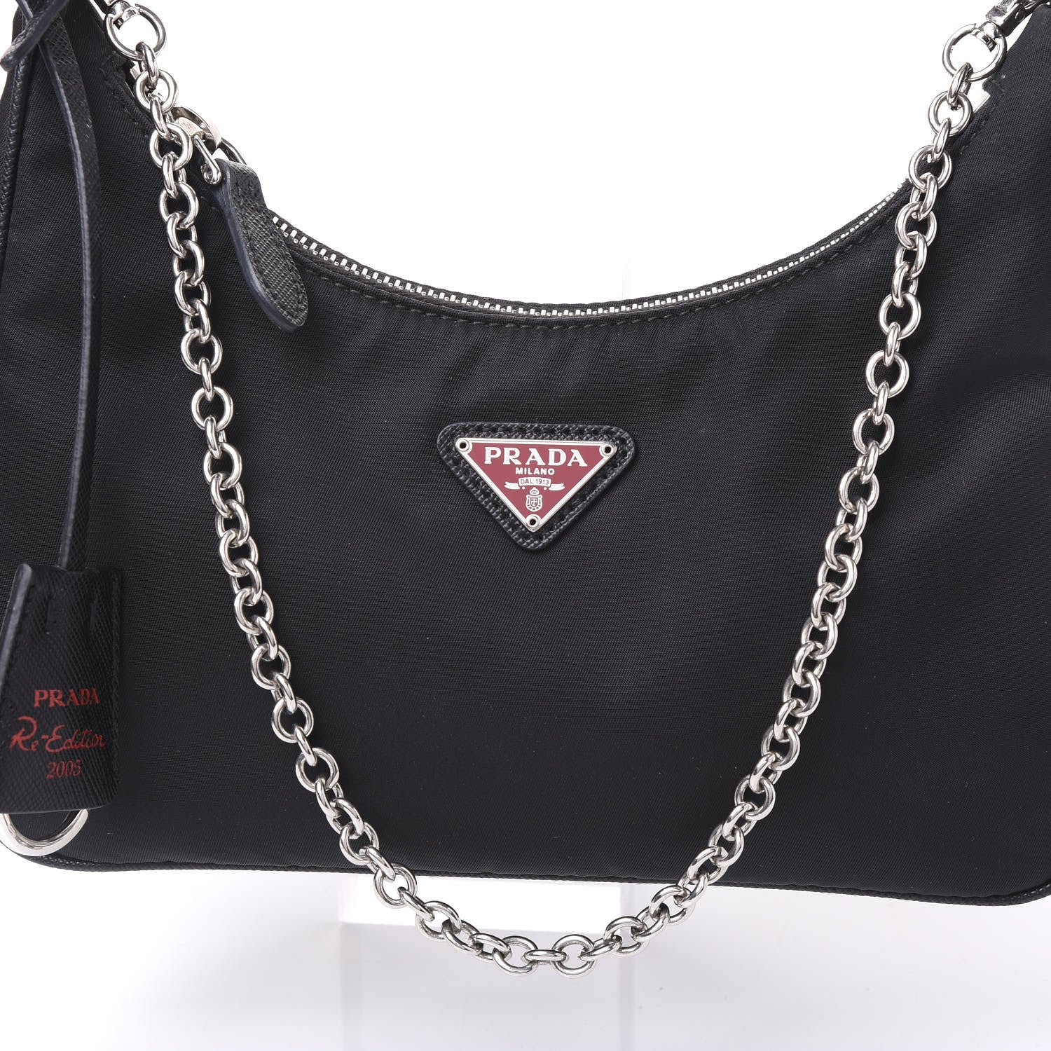 Prada Nylon Lunar New Year Re-Edition 2005 Shoulder Bag Black 9 of 9
