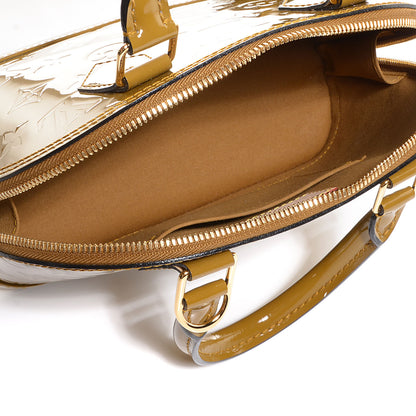 Louis Vuitton Vernis Alma BB Vert Olive 5 of 7