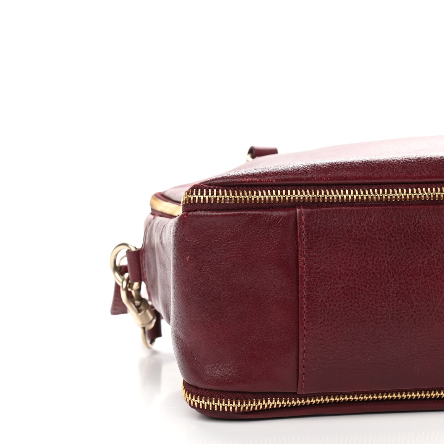 Givenchy Calfskin Top Handle Satchel Burgundy 9 of 13