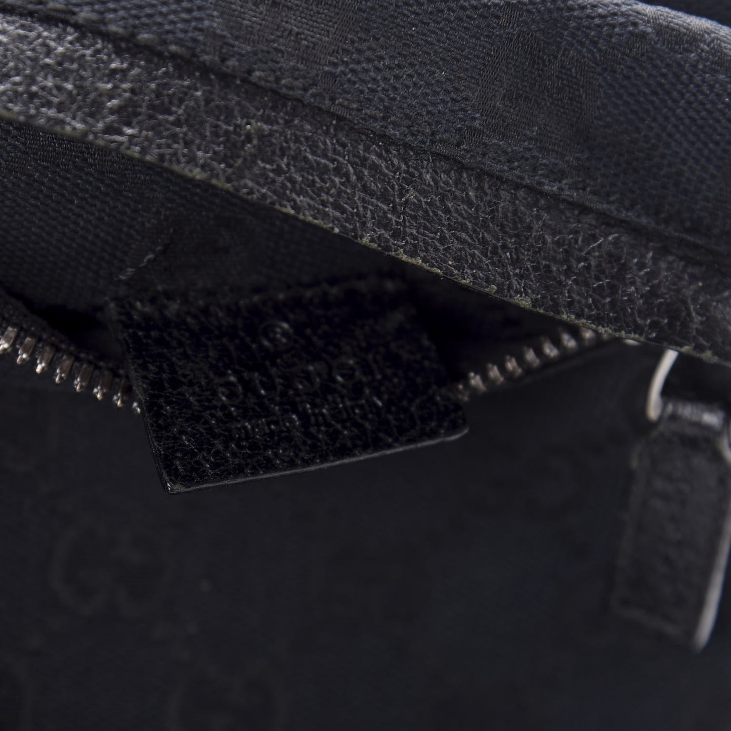 GG Monogram Double Pocket Belt Bag Black