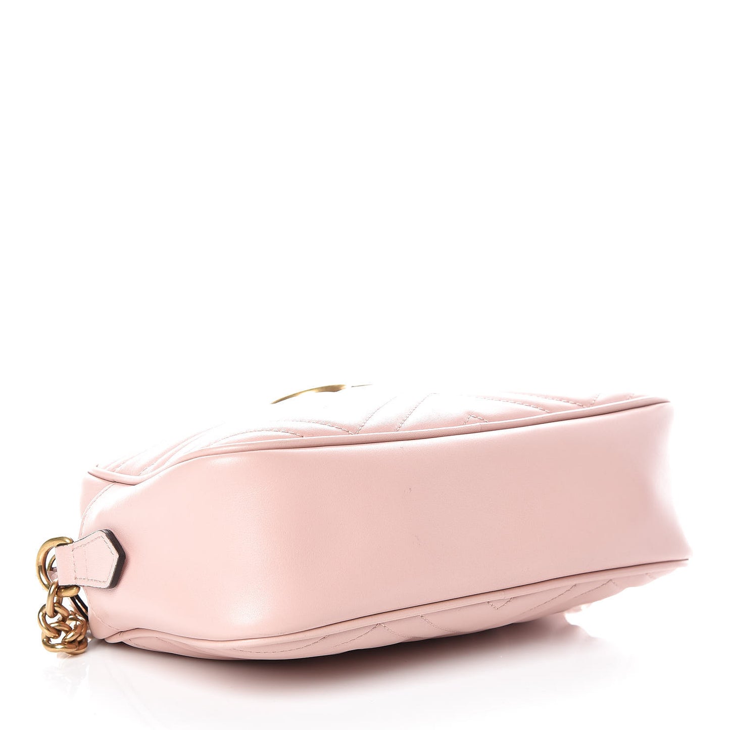 Calfskin Matelasse Small GG Marmont Chain Shoulder Bag Perfect Pink