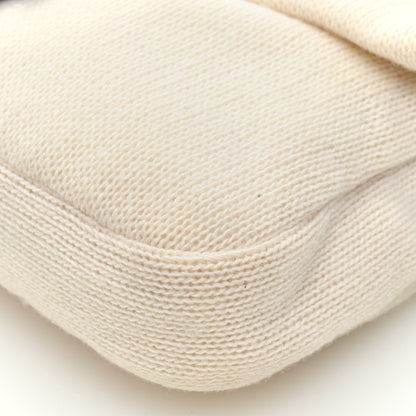 Fendi Cashmere Baguette White Black 9 of 10