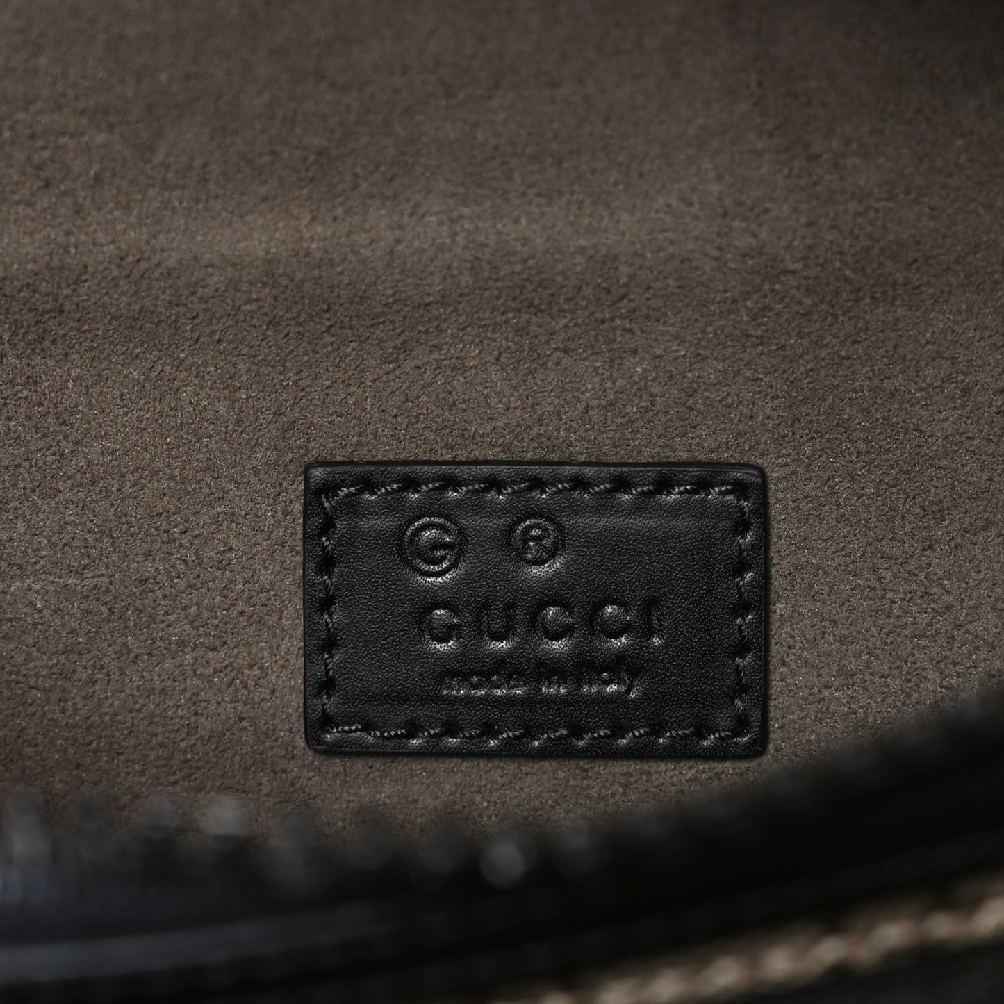 GG Supreme Monogram Belt Bag Black