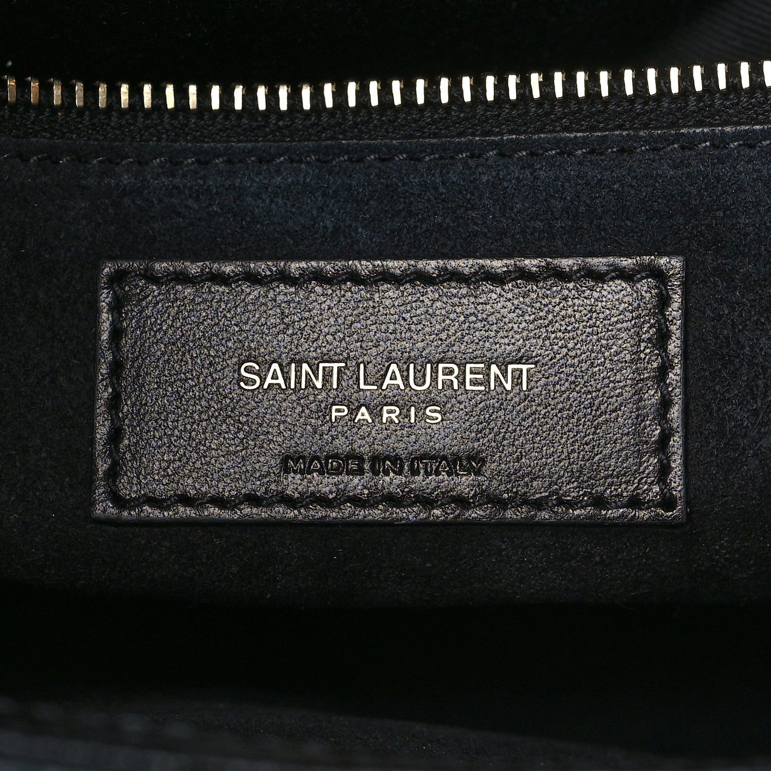 Saint Laurent Calfskin Crocodile Embossed Le 5 A 7 Hobo Black 6 of 10
