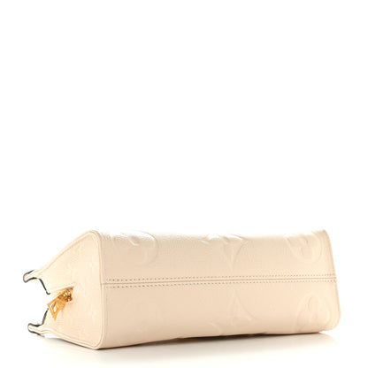 Louis Vuitton Empreinte Monogram Giant OnTheGo East West Creme 4 of 9