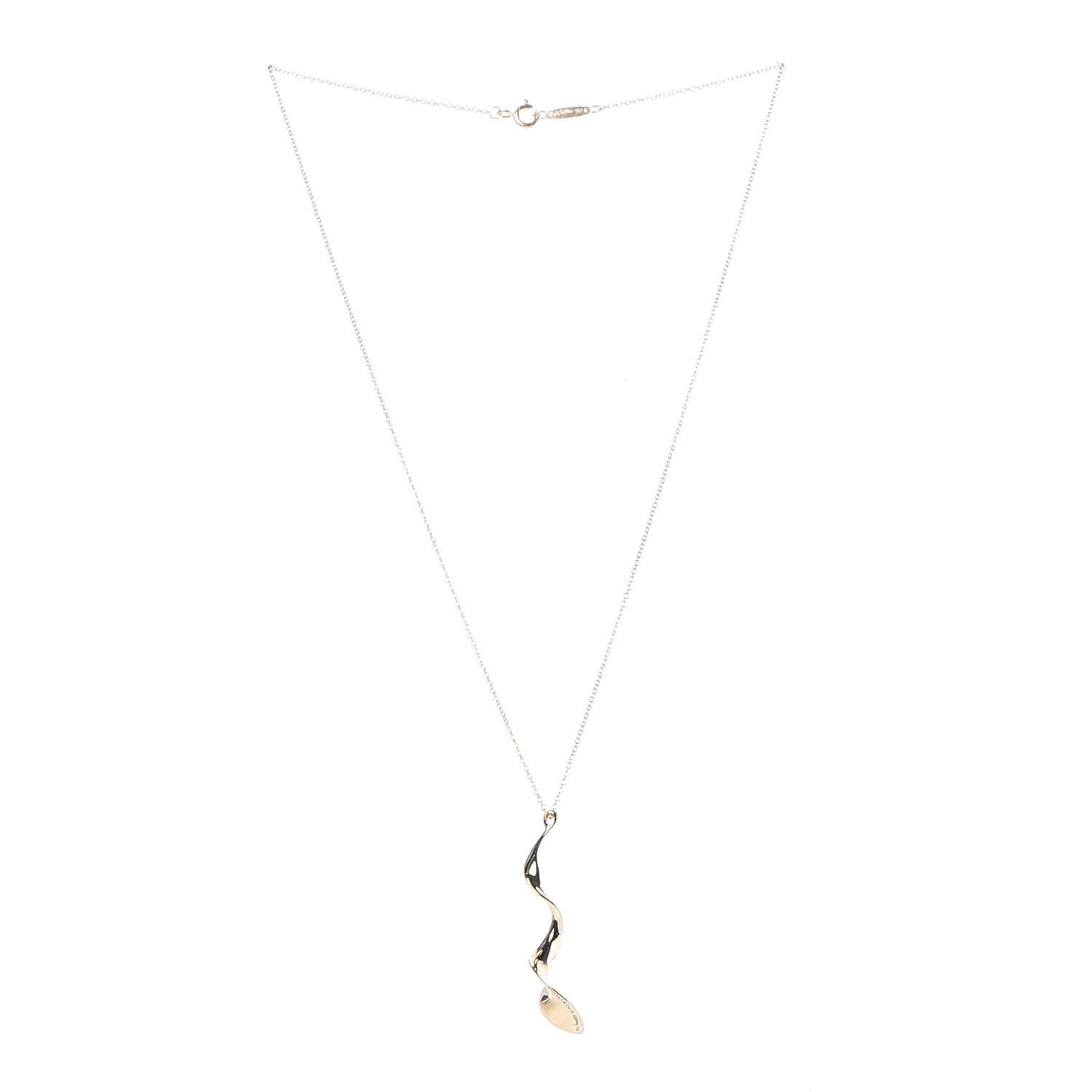 18K Yellow Gold Frank Gehry Orchid Pendant Necklace