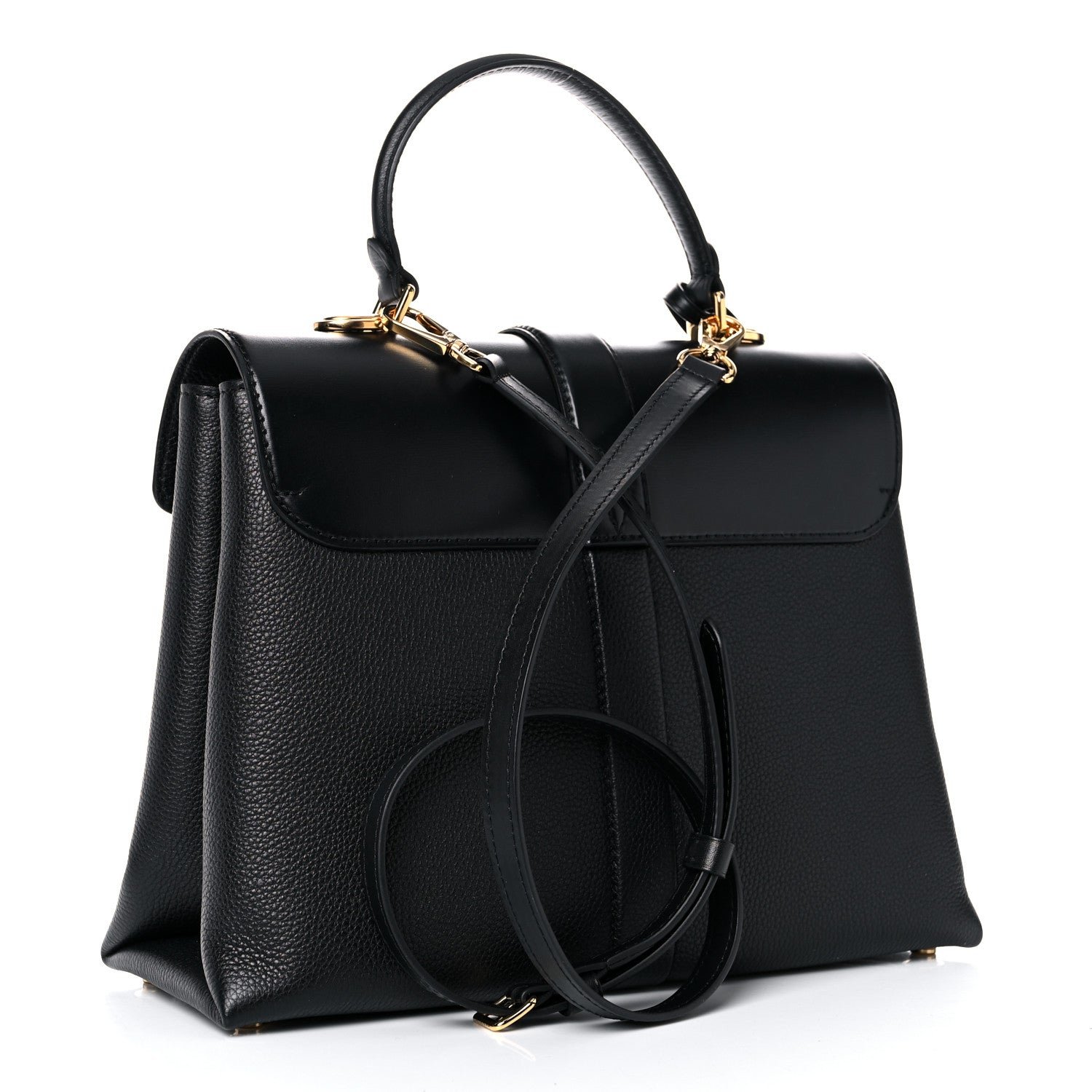 Louis Vuitton Grained Smooth Calfskin Rose Des Vents MM Black 3 of 12