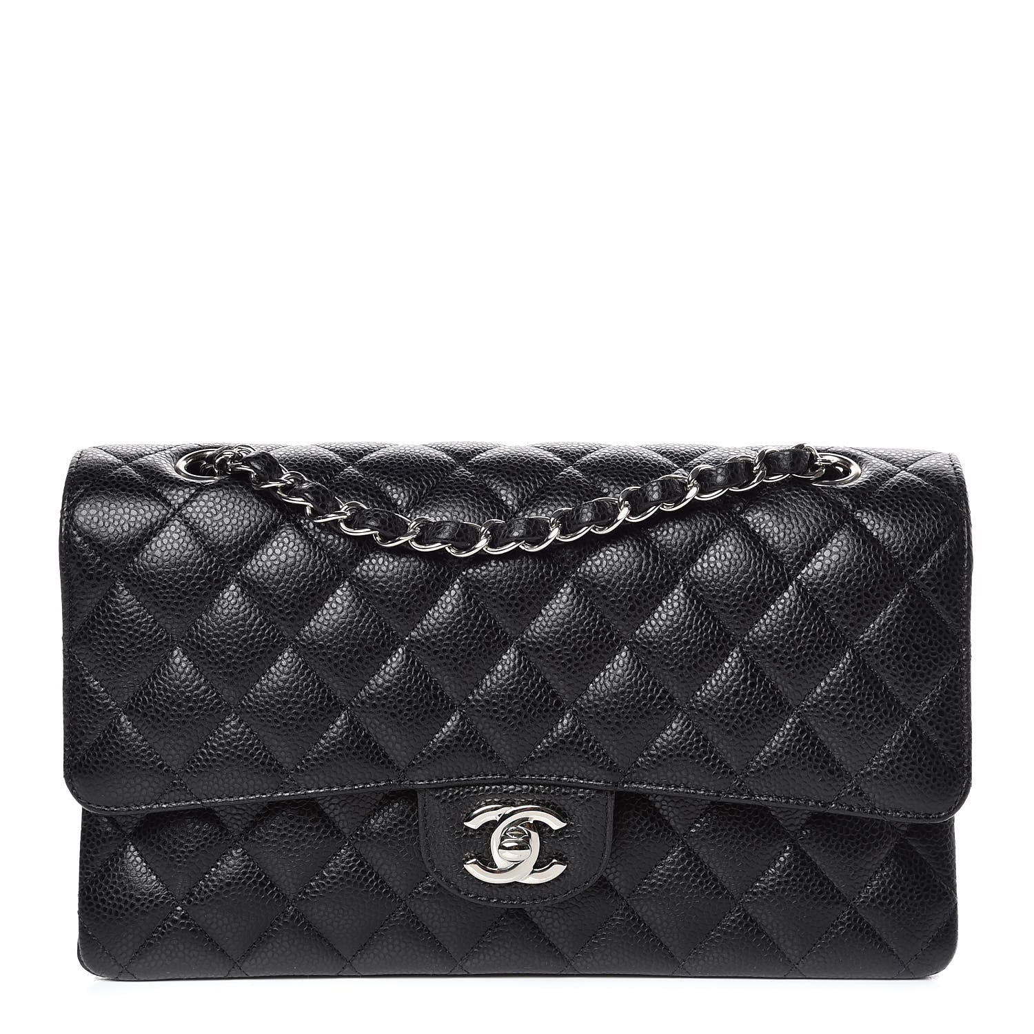 Chanel Caviar Quilted Medium Double Flap Black 1 of 10
